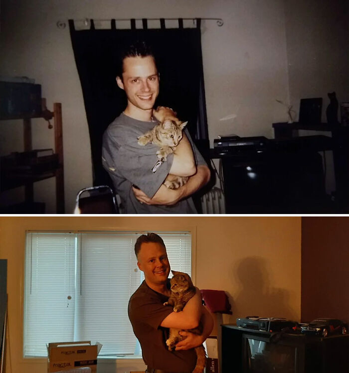 50 Members Of This Online Community Shared Before-And-After Photos That Prove Some Things Never Change