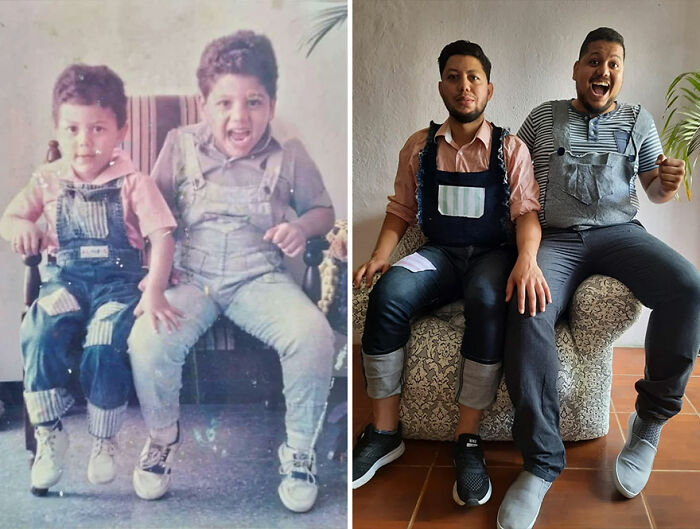 50 Members Of This Online Community Shared Before-And-After Photos That Prove Some Things Never Change