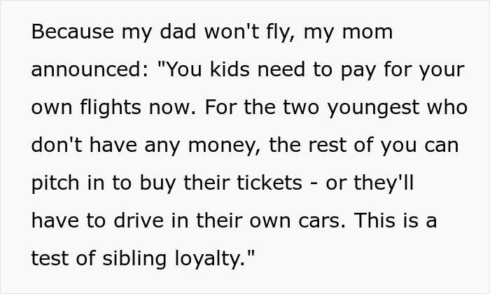 Woman Refuses To Go On Christmas “Gift Trip” If Her Siblings Have To Pay For Her Flight