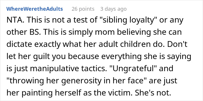 Woman Refuses To Go On Christmas “Gift Trip” If Her Siblings Have To Pay For Her Flight
