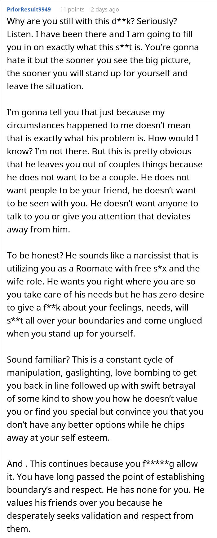 Woman Expresses Hurt For Being Constantly Excluded In Couple Events, BF Lashes Out At her
