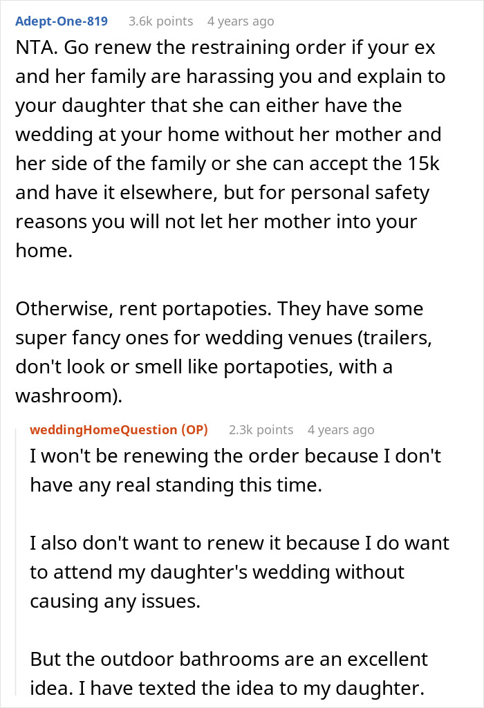 Dad Makes “Biggest Mistake Of Life” By Telling Daughter She Can’t Use His Home As Wedding Venue