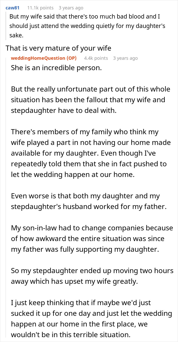 Dad Makes “Biggest Mistake Of Life” By Telling Daughter She Can’t Use His Home As Wedding Venue