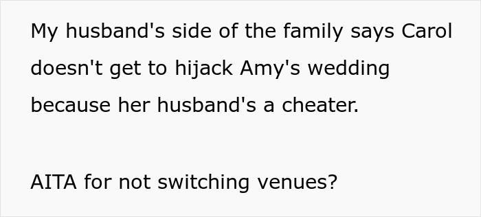 Mom Refuses To Change Daughter’s Wedding Venue, Sister Calls Her Heartless And Selfish