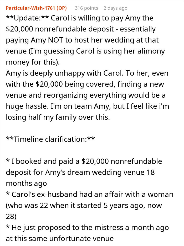 Mom Refuses To Change Daughter’s Wedding Venue, Sister Calls Her Heartless And Selfish