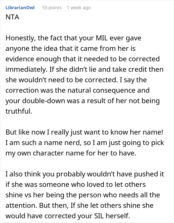 MIL Tries To Take Credit For Granddaughter’s Name, Mom Calls Her Bluff, Sparking Family Drama