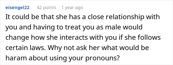 Woman Attempts To Hide Her Misgendering Colleague Behind The Religion, But To No Avail