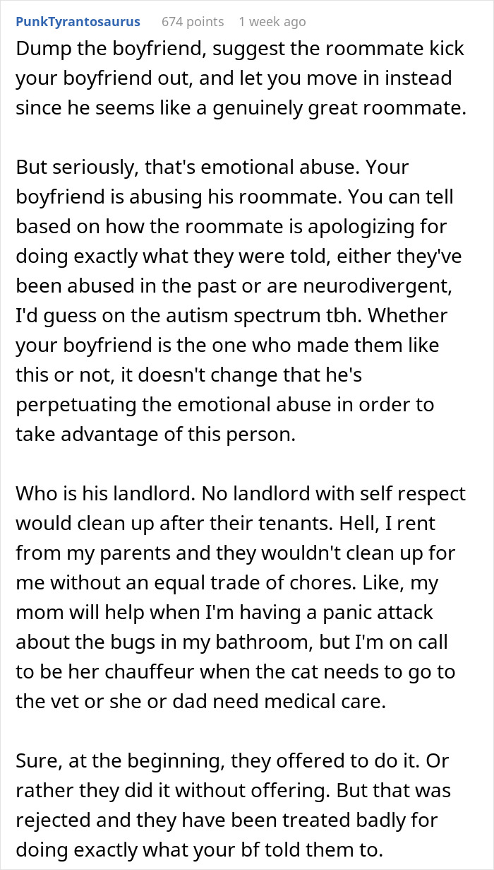 GF Horrified After Seeing BF&#8217;s Tone With His Roommate, Seeks Advice Online