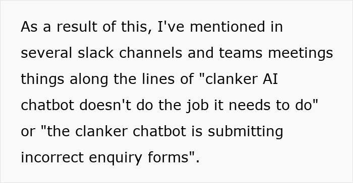 Shocked Guy Shares: &#8220;I&#8217;ve Been Pulled Into A Disciplinary Meeting For Saying Robotic Slurs At Work&#8221;