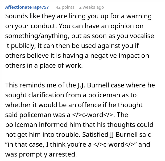 Shocked Guy Shares: &#8220;I&#8217;ve Been Pulled Into A Disciplinary Meeting For Saying Robotic Slurs At Work&#8221;