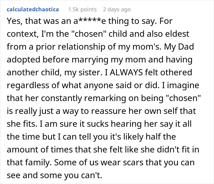 Adopted Sis&#8217; Longstanding &#8220;Chosen One&#8221; Joke Backfires After Bro Says Bio Dad Never Chose Her