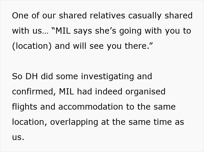 Unhinged MIL Follows Couple On Every Vacation, So They Change Their Plans Last Minute