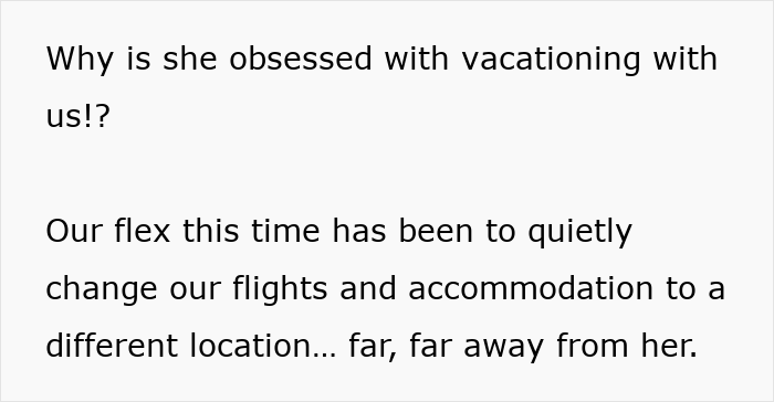 Unhinged MIL Follows Couple On Every Vacation, So They Change Their Plans Last Minute