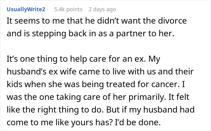 &#8220;He&#8217;d Understand If I Chose Divorce&#8221;: Husband Chooses Ill Ex Over Current Wife