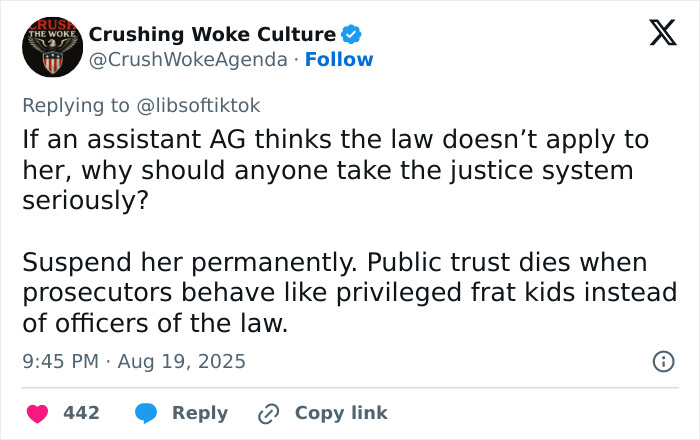 “Embarrassed All Of Us”: Prosecutor Suspended After Viral Arrest Sparks Outrage Over Entitlement