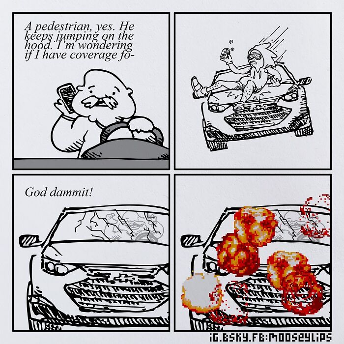 Mooseylips’s Wild Imagination: 29 New Absurd Comics That Might Make You Laugh and Wonder