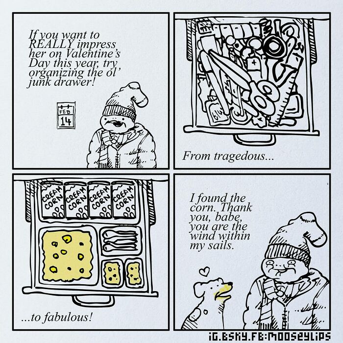 Mooseylips’s Wild Imagination: 29 New Absurd Comics That Might Make You Laugh and Wonder