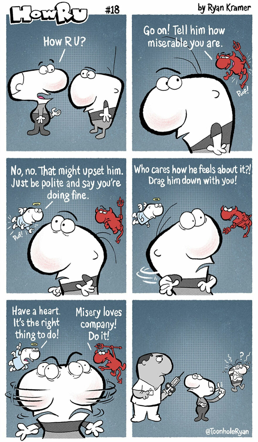 38 Witty And Dark Comics By Ryan Kramer That Might Make You Laugh
