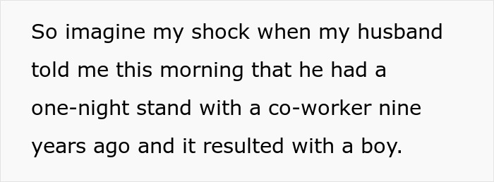 Husband Drops A Bomb On Wife About His 9YO Affair Child, Expects Her To Raise Him As Her Own