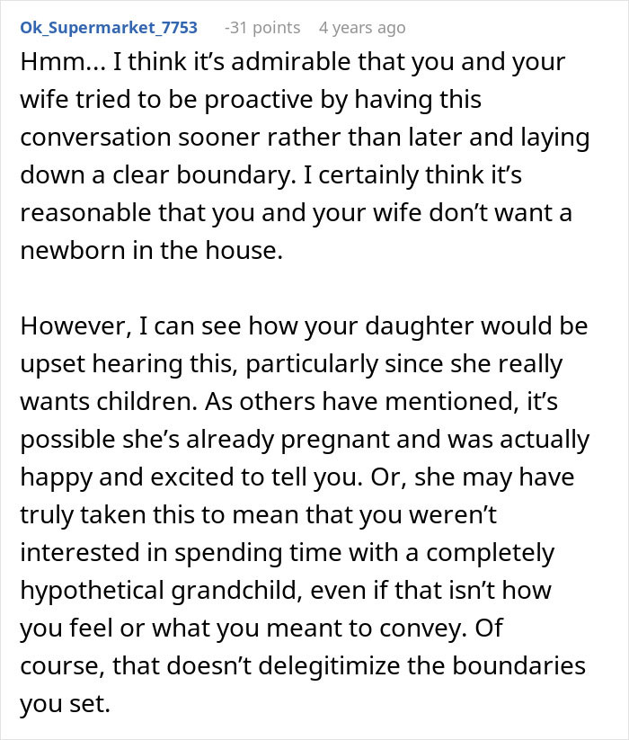 Woman Called Parents “Terrible” After They Ruined Her Dream Of Having Kids Before It Even Happened