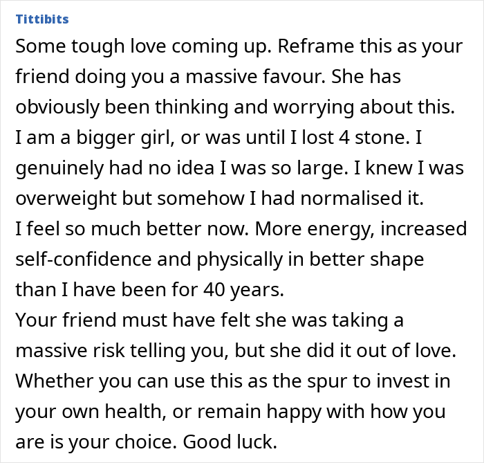 “Totally Blindsided”: Weight Comments Urge Woman To Rethink Relationship With Childhood Friend