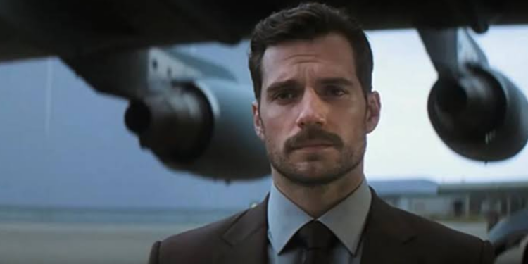 Henry Cavill in Mission Impossible Fallout