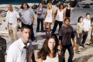 Dominic Monaghan, Matthew Fox, Evangline Lilly, Josh Holloway, Yun Jin Kim, Daniel Dae Kim, Malcolm David Kelley, Harold Perrineau, Terry O'Quinn, Jorge Garcia, Ian Somerhalder, Maggie Grace, Naveen Andrews and Emilie De Ravin in Lost
