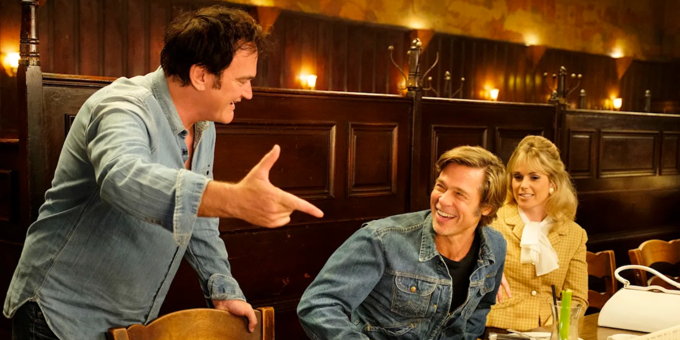 Quentin Tarantino Directing Brad Pitt
