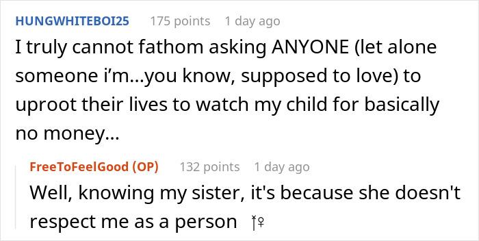 Woman Thinks Babysitters Don’t Deserve A Living Wage, Gets A Reality Check From Sibling