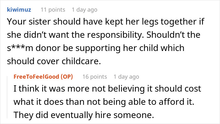 Woman Thinks Babysitters Don’t Deserve A Living Wage, Gets A Reality Check From Sibling