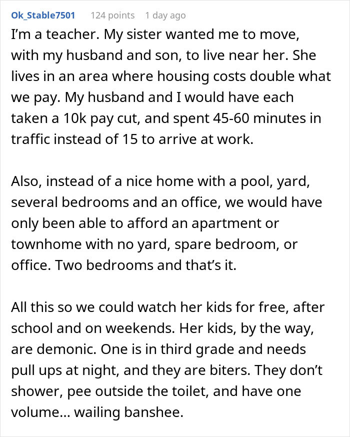 Woman Thinks Babysitters Don’t Deserve A Living Wage, Gets A Reality Check From Sibling