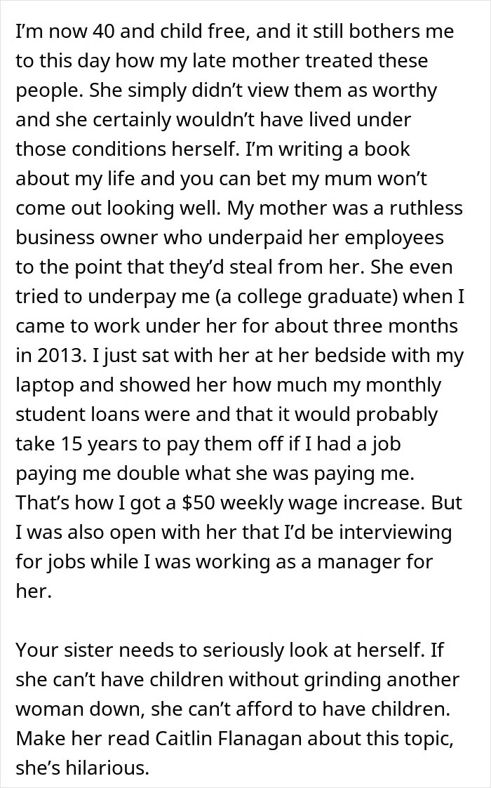 Woman Thinks Babysitters Don’t Deserve A Living Wage, Gets A Reality Check From Sibling