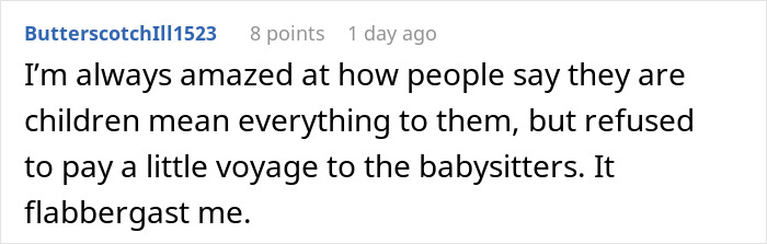 Woman Thinks Babysitters Don’t Deserve A Living Wage, Gets A Reality Check From Sibling