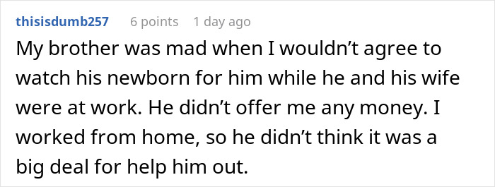 Woman Thinks Babysitters Don’t Deserve A Living Wage, Gets A Reality Check From Sibling