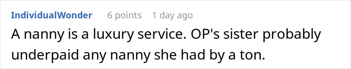 Woman Thinks Babysitters Don’t Deserve A Living Wage, Gets A Reality Check From Sibling