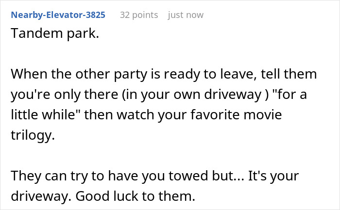 Nurse Comes Home From 12HR Shift To Find Neighbor Using Her Driveway Yet Again, Gloves Come Off
