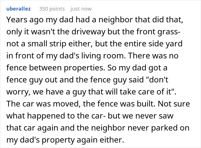 Nurse Comes Home From 12HR Shift To Find Neighbor Using Her Driveway Yet Again, Gloves Come Off
