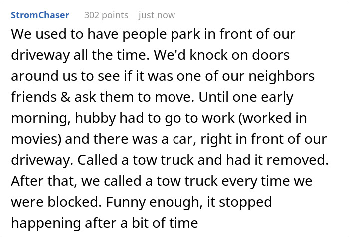 Nurse Comes Home From 12HR Shift To Find Neighbor Using Her Driveway Yet Again, Gloves Come Off