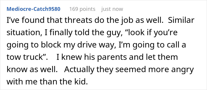 Nurse Comes Home From 12HR Shift To Find Neighbor Using Her Driveway Yet Again, Gloves Come Off