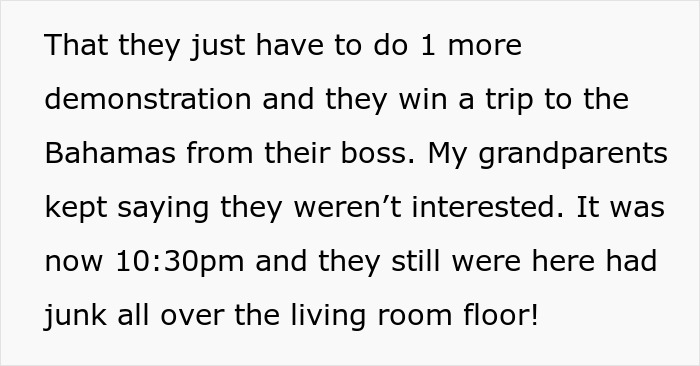 Grandkid Loses Patience With Villainous Vacuum Cleaner Salespeople, Kicks Them To The Curb