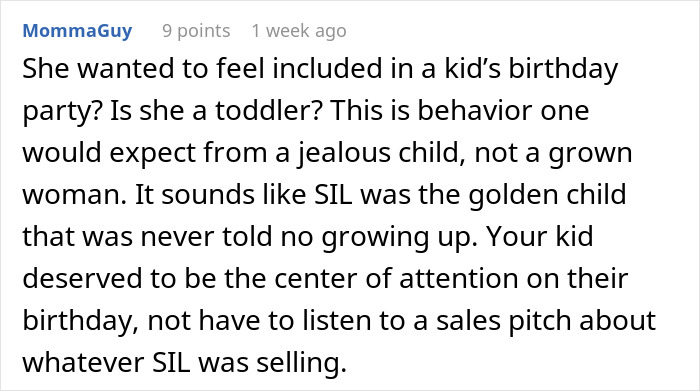 SIL Tries To Steal Niece&#8217;s Birthday Party But Gets Shut Down Harshly By The Girl&#8217;s Mom