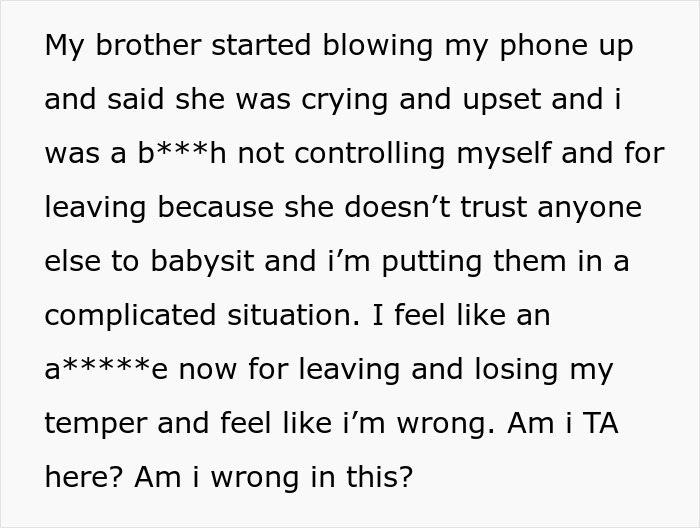 Helpful Woman Stops Helping Rude SIL With Babysitting, SIL Furious When She Finally Walks Out