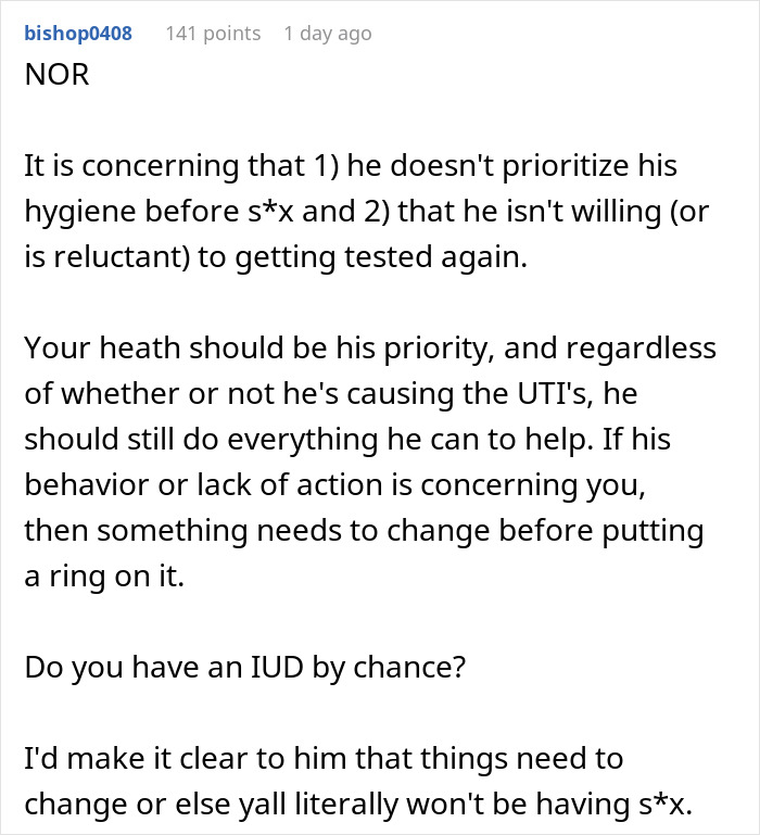 Guy Refuses To Get Himself Checked As GF Gets Constant Infections, She Reconsiders Marriage