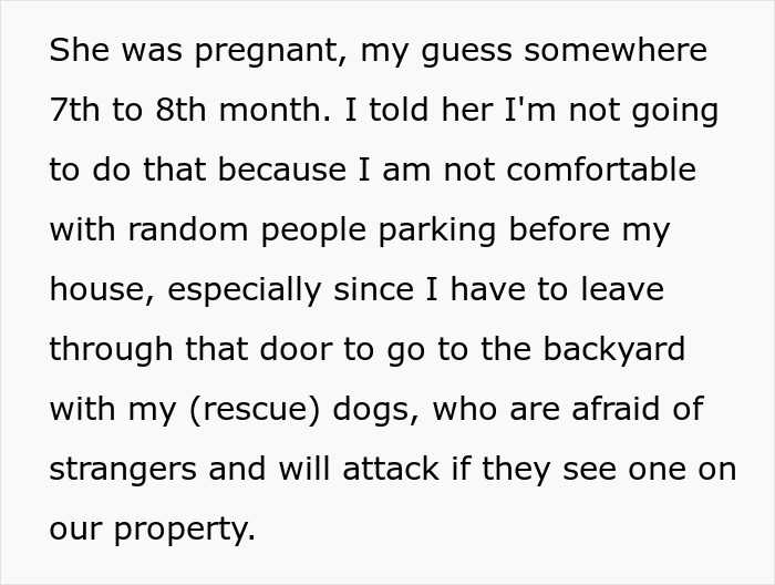 Pregnant Lady&#8217;s Sob Story Falls Flat After 18YO Refuses To Let Her Keep Parking In Private Driveway
