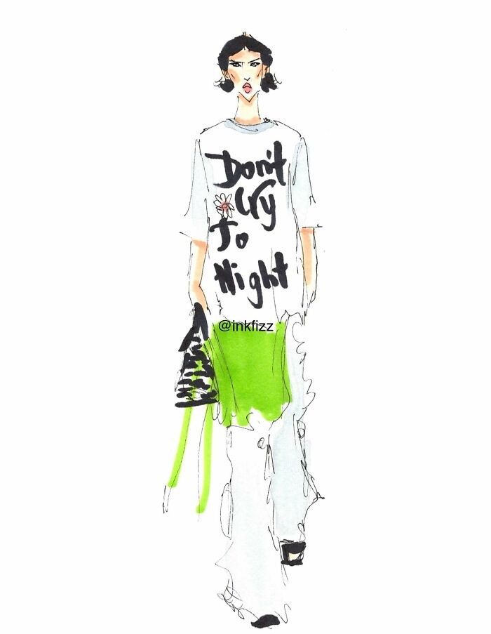 I Can’t Stop Sketching Fashion At Events, Here Are 25 Of My Works