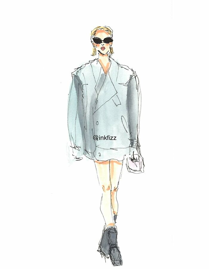 I Can’t Stop Sketching Fashion At Events, Here Are 25 Of My Works