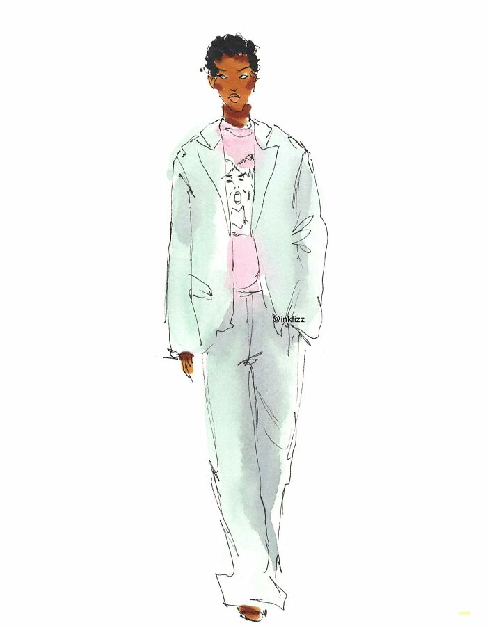 I Can’t Stop Sketching Fashion At Events, Here Are 25 Of My Works