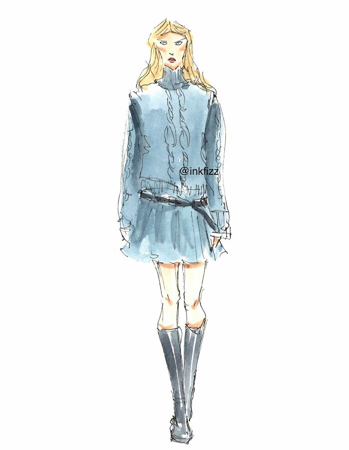 I Can’t Stop Sketching Fashion At Events, Here Are 25 Of My Works