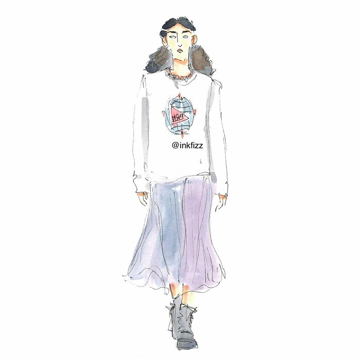 I Can’t Stop Sketching Fashion At Events, Here Are 25 Of My Works