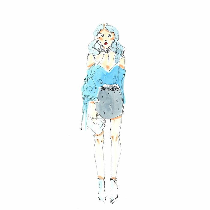I Can’t Stop Sketching Fashion At Events, Here Are 25 Of My Works